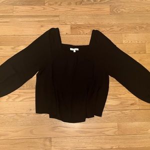 Adyson Parker Women’s Black Ruffled Top Size XL